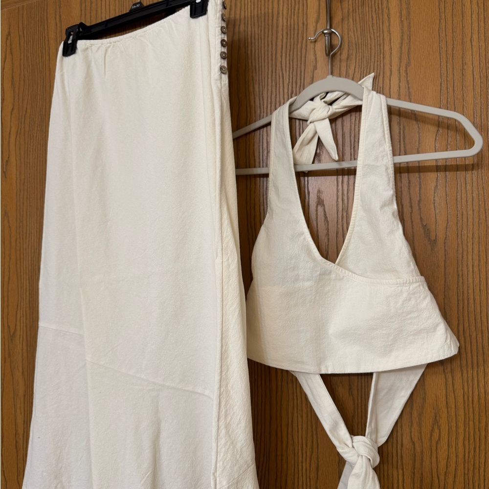 Free People Halter Top and Skirt Set